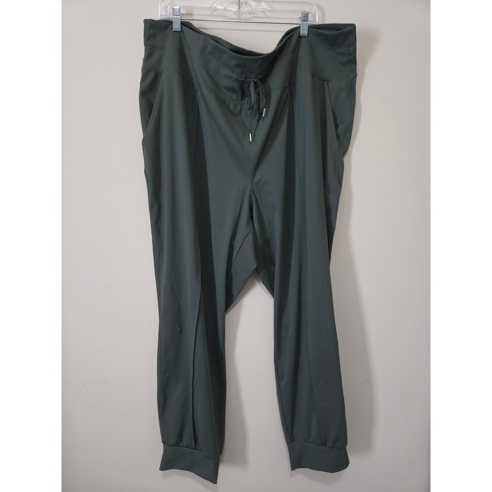 Old Navy Active Powersoft High-Rise Jogger 3X Green Go-Dry Athleisure Pants